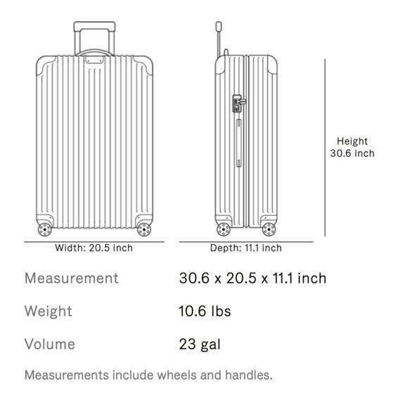 RIMOWA ESSENTIAL CHECK-IN L CASE COVER/DUST BAG - Picture 3 of 4